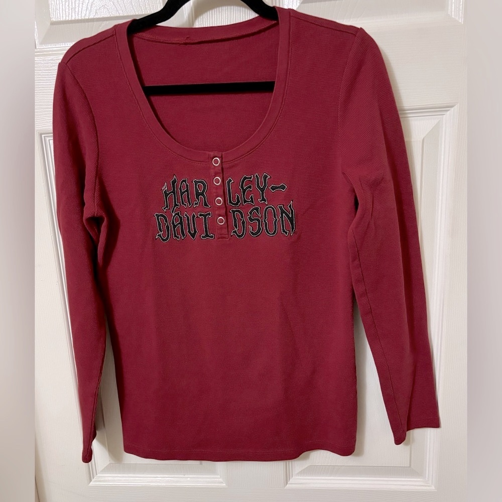 Harley Davidson rib knit shirt